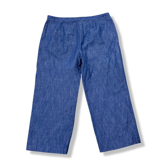 M&S Collection Women’s Plus Size Flax Linen Cotton Pants - Picture 3 of 6